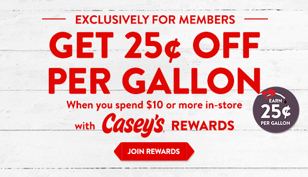 GET 25¢ OFF PER GALLON